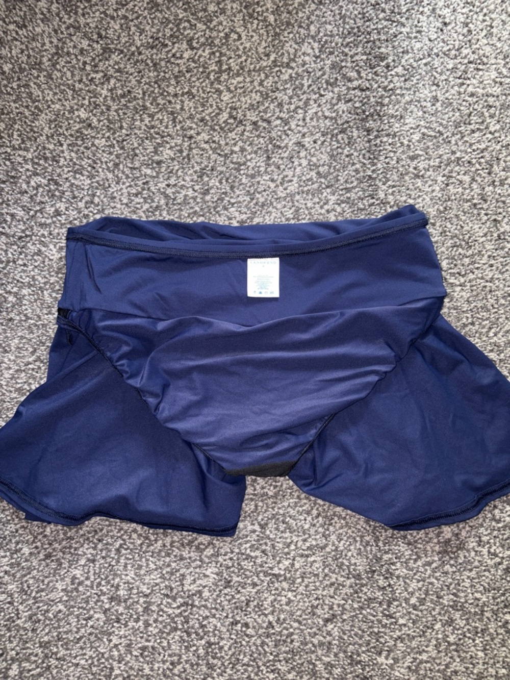 Land’s End Swim Skirt Bikini Bottom Low Rise Navy Size 6/Small - Picture 9 of 11
